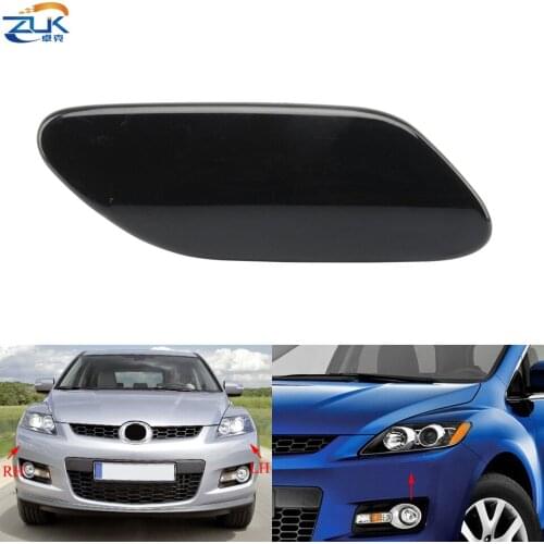 ZUK Front Bumper Headlight Washer Nozzle Cover For Mazda CX-7 CX7 ER 2006 2007 2008 2009 Head Light Lamp Spray Jet Cap Lid