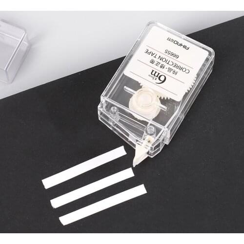 1pc Correction Tape 6m Portable Korean Stationery Transparent White Out Corrector Student Prize School Accessories Office Supply