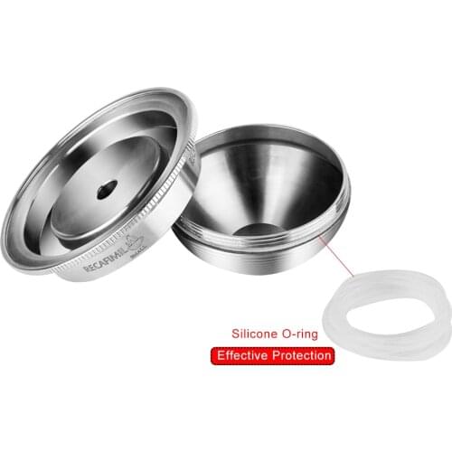 10pcs Silicone o-ring & 5pcs replacement filters For Vertuoline G1 G2 Stainless Steel Refillable Coffee Capsule