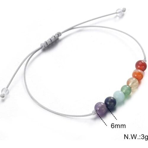 7 Charka Healing Balance Beads BRACELET 6mm Yoga Bracelet Stone for Women/Men Natural Stone DIY Chakra Bracelet