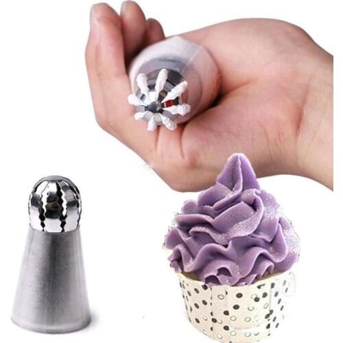 8pcs Steel Spherical Torch Decorating Mouth Baking Cupcake Nozzles Kitchen Decoration Set Pastry Mouth Piping Cake