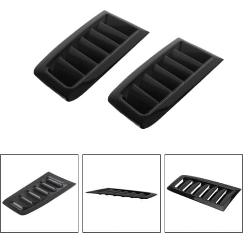 Artudatech Gloss Black Universal Abs Bonnet Vents Hood Trim For Ford Focus Rs St Mk2 Spr Car Accessories