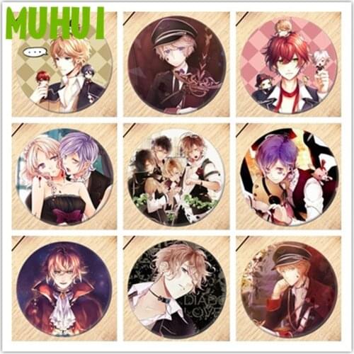 Free Shipping Anime DIABOLIK LOVERS Brooch Pin Cosplay Badge Accessories For Clothes Backpack Decoration Childrens gift B007