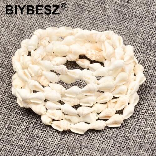 Natural conch shell Beads Charm Loose Spacer Beads For Jewelry Making DIY Women Accessories or Bracelet Necklace Wholesale