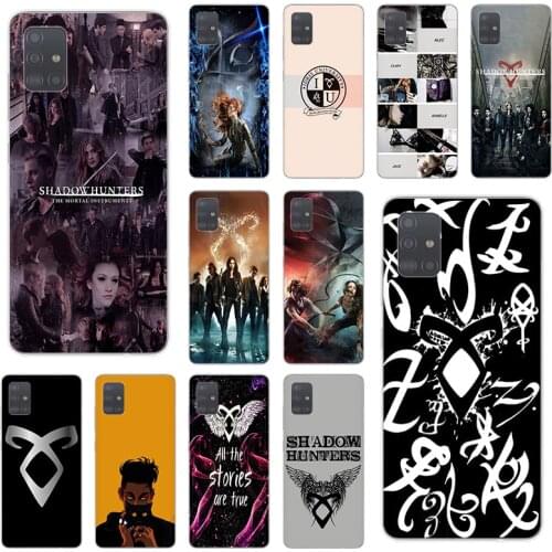 Shadowhunters logo city bones Soft Silicone phone case for Samsung Galaxy A71 A51 A20e A80 A70 A50 A90 A30 A40 A8s A9 A60 A10 A2