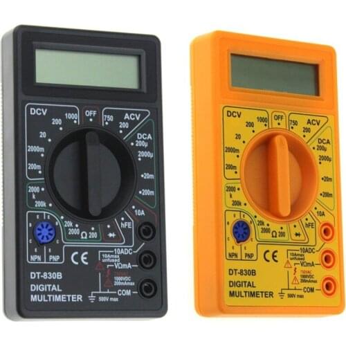 AC/DC 750/1000V DT-830B LCD Digital Multimeter Digital Multimeter probe For Voltmeter Ammeter Ohm Tester Meter Voltage Current