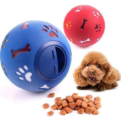 Pet Toy Food Leak Dispenser Teeth Cleaning Nontoxic Rubber Chew Dog Toys Ball Bite Resistance Interactive Training Pet Supplies