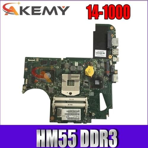 AKEMY Original 608364-001 6050A2316601-MB For HP Envy 14 14-1000 Laptop Motherboard HM55 DDR3 mainboard
