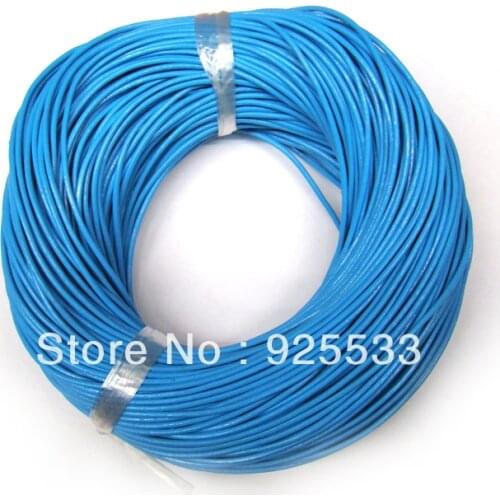 Sky Blue True cowhide Beading Cords 2mm Beading Wire Handcraft Accessories freeshiping
