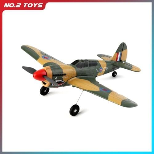 2021 New Wltoys A220 4CH Like Real Machine P40 Fighter Remote Control Glider Unmanned Aircraft Model Outdoor Toy Gift