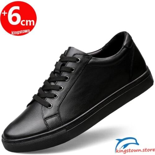 Elevator Shoes Women Shoes Men Sneakers Man Height Increase Insoles 5-6CM Leather Shoes Couple Unisex