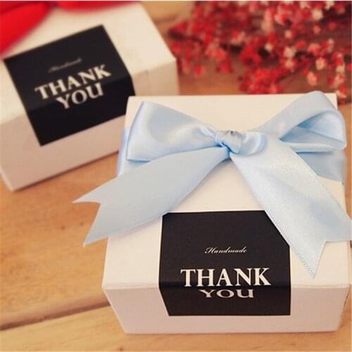 270PCS/lot Handmade style Vintage "Thank You" Rectangle Seal Sticker 4.7x4cm Paper Packaging Label