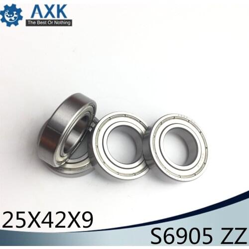 S6905ZZ Bearing 25*42*9 mm ( 5PCS ) ABEC-1 440C S 6905 Z ZZ S6905 Stainless Steel S6905Z Ball Bearings
