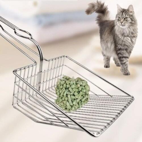 Pet Cat Litter Scoop Cleaning Tool Stainless Steel Metal Pooper Scoopers Pets Litter Sand Shovel Shit Artifact Dogs Shovel Pet