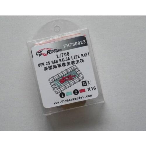 Flyhawk FH730023 1/700 USN 25 MAN BALSA LIFE RAFT (16 PCS)