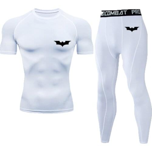 Boxing Sports Mens Set Rashguard MMA Jiu Jitsu Print Superhero Suits Gyms Fitness Running Jogging Training Boxing Jerses Sets
