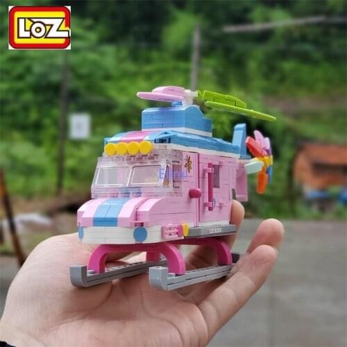 LOZ Mini Blocks Vehicle Building Bricks Luxury Helicopter Model Toy Micro Blocks Girls Gifts for Children Present 1121