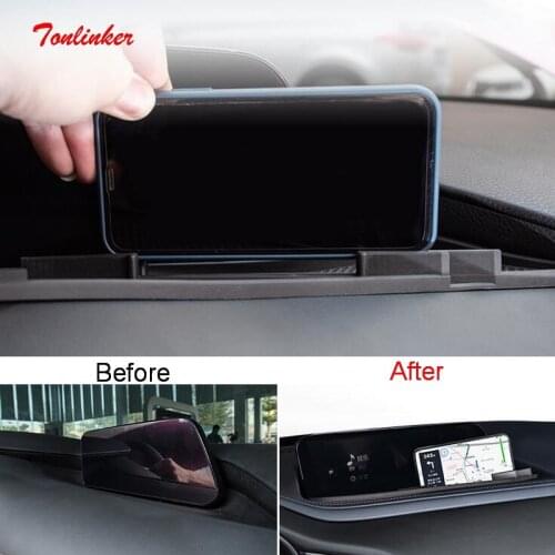 Tonlinker Interior Car NAV Anti-Dirty Pad Cover Case Stickers for MAZDA CX30 2020 Car Styling 1 PCS Silicone Cover Stickers