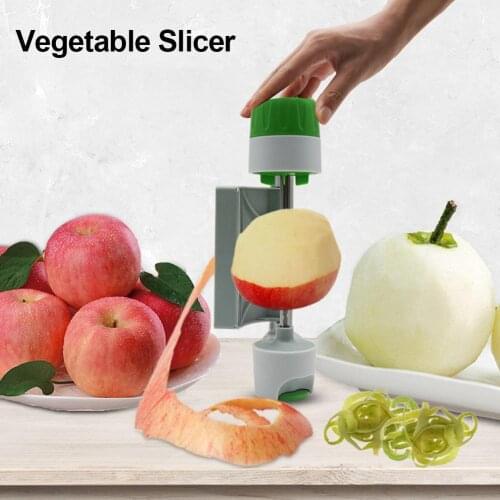 Kitchen Gadget Vegetables Fruit Manual Slicers Multi-Function Safety Fast Round Sheet Peeler Potato Apple Machine Peeler Corer