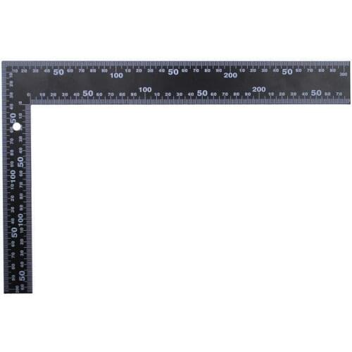 [wamami] Right Angle Ruler Black Steel Ruler 300mm*200mm For Leathercraft/Woodworking