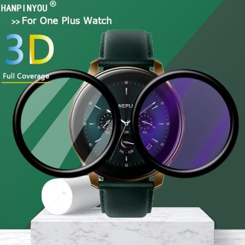 For OnePlus Watch Smart Bracelet Purple Light Full Covering 3D Curved Plating Soft PMMA PET Film Screen Protector (Not Glass)