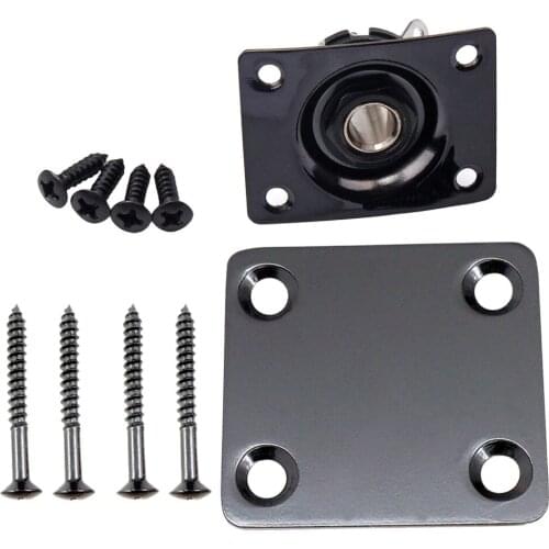 1/4'' 6.35mm Guitar Output Input Jack Plate with Neck Plate for SG Strat Tele Guitar