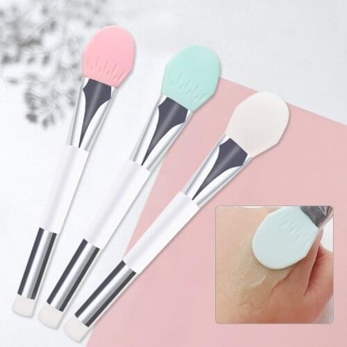 1 PC Professional Makeup Brushes Face Mask Brush Silicone Gel DIY Cosmetic Beauty Tools 3 color Soft Women Skin Face Care tool