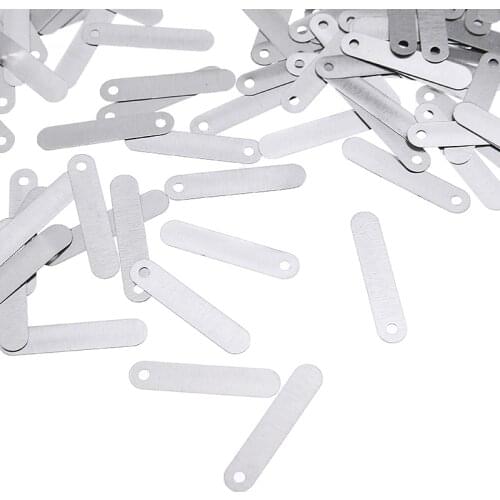 100pcs/Set Silver Solder Tab Battery Nickel Strip Soldering Tab For Sub C 14500 18650 Rechargeable Battery Cell Tool Parts