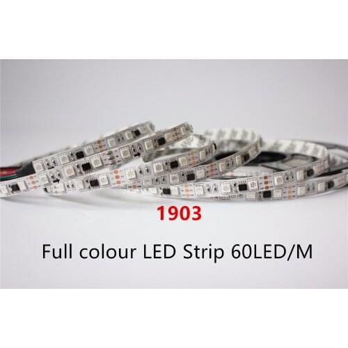 5m 30leds 60leds 1903 led strip 5050 digital RGB LED Strip,150 300LED dream magic color Led light 5050, DC12V same as ws2811