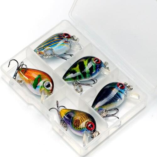 5pcs/set Crank Wobblers Fishing Lure Minnow Crankbait Pesca 1.5g 30mm Fishing Lures Bait Floating Carp Hard Bait Pesca Jerkbait