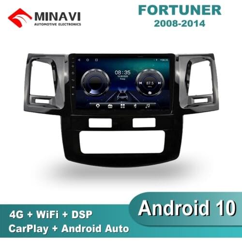 9'' IPS Android 9 Car Radio Multimedia TOYOT HILUX FORTUNER VIGO 2007-2015 automatic GPS Navigation Navi Player Auto Stereo WIFI