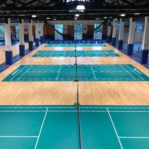 Beable PVC Material Sports Badminton Mat Cheap Indoor pvc Badminton Court Floor