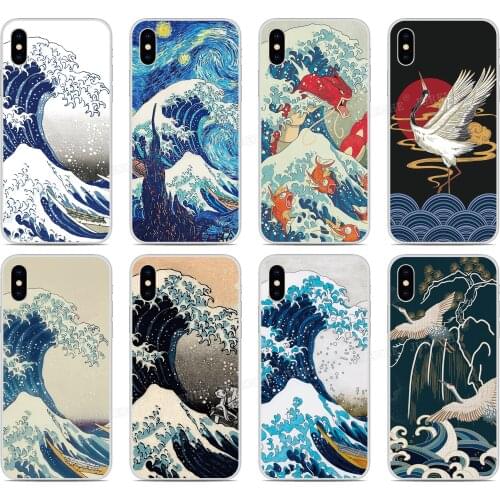 Custom Photo Wave off Kanagawa Cover For Kyocera Digno BX Android One S4 S6 X3 Basio 4 Urbano V04 Kantan Sumaho 705KC Phone Case