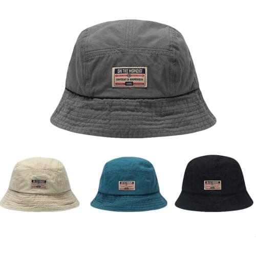 Clape Unique 5 Panel Bucket Hat Summer 100% Cotton Stone Fisherman Hat Boonie Hat Unisex Sun Protection Hat for Women Men Gorras