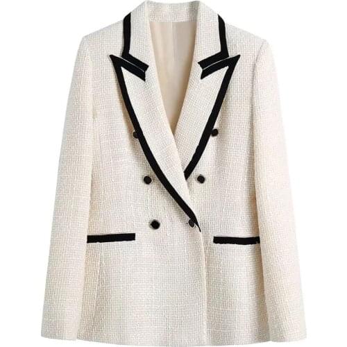 DYLQFS Women's Tweed Blazers