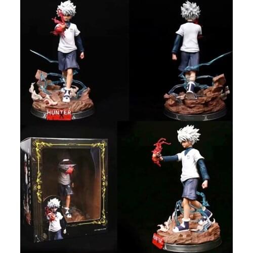 Hunter x Hunter Figure Anime Gon Freecss & Killua Zoldyck Action Figure Gon Freecss Figure Killua Zoldyck Figurine Toys 27cm