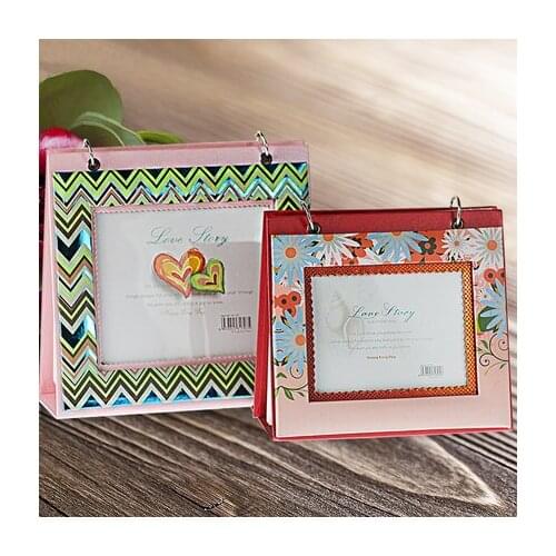 Creative Couples Family Album Interstitial 6 Inch and 7 Inch 4D Baby Photo Frame 7 Inch Making Album Set Table Korean Style