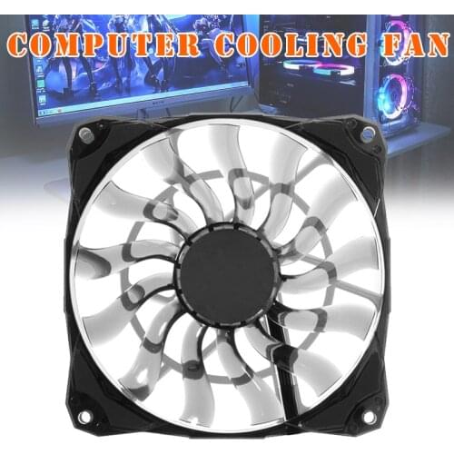 Cooling Fan Slim 15mm Thickness 53.6CFM 120mm PWM Silent Fan for Home Office GDeals