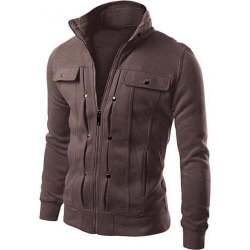 2021 New Casual Jacket Men Spring Autumn Army Military Jackets Mens Coats Male Stand Collar Outerwear Windbreaker Brand Clothing