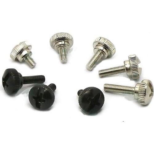 M3X(4.5/6/8/10/12/14mm) knurled thumb screw,straight knurled,step head Computer host Case PCB Hand Tighten toolless adjustable
