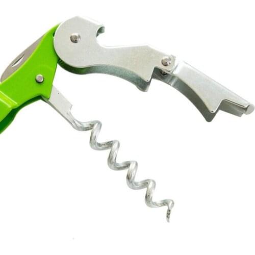 Multi-function Stainless Steel Wine Bottle Opener With Handle Knife Double Hinged Corkscrew Home Party Supplies LX6396