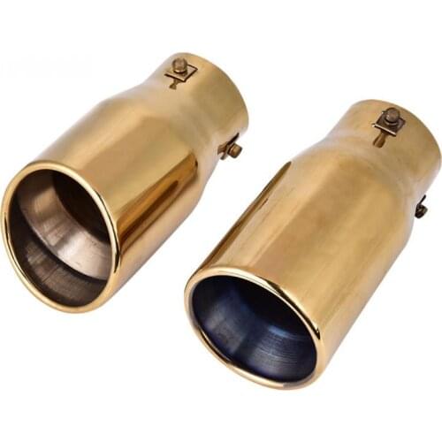 Car Modification 75mm Exhaust Muffler Rear Pipe Tailpipe End Tip for Toyota Prado 2010 2011 2012 2013 2014 2015 2016 2017