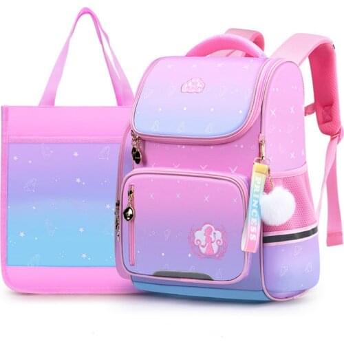 School Backpack set waterproof Children School Bags Girls Orthopedic schoolbag Kids book bas princess Knapsack Mochila Infantil