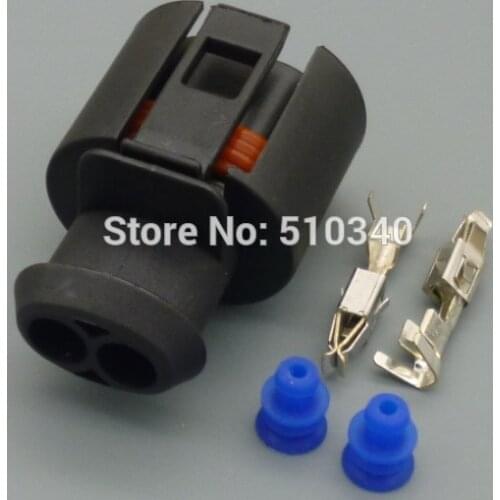 2 hole jacket Automotive Auto Sealed car connector Waterproof Female with terminal For VW for Audi