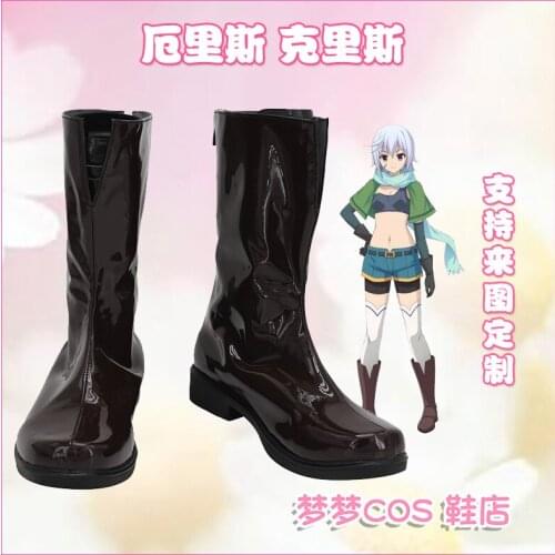 Kono Subarashii Sekai ni Shukufuku wo Erisu Cosplay Shoes Boots Game Anime Halloween Costume Accessories Custom-Made