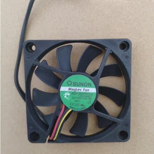 Original 70*70*10mm 7cm super quiet fan KDE1207PFV3-A 12V 0.7W 3wires