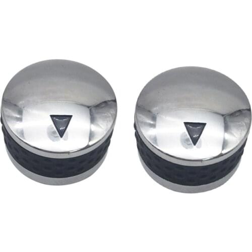 2PCS Gas BBQ Grill Stove Control Knob Handle Metal with Chrome Plated Rotary Switch Gas Appliance Valve Temperature Knobs