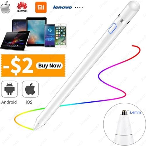 Tablet Touch Pencil For Stylus Apple iPad Pro 10.5 12.9 11 9.7 Air 2 3 Mini 5 4 Smart Active Pen For Stylus Huawei Xiaomi Lenovo