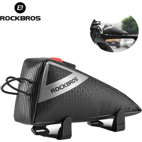 ROCKBROS Mini Bicycle Bag Ultralight Size Top Front Tube Frame Triangle Bag Portable Water Repellent MTB Road Bike Bag Pannier