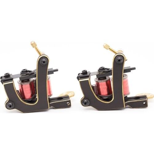 High Quality Pure Copper Tattoo Coil Machine 10 Wraps Liner And Shader for Tattoo Artists Supply Permanent Makeup